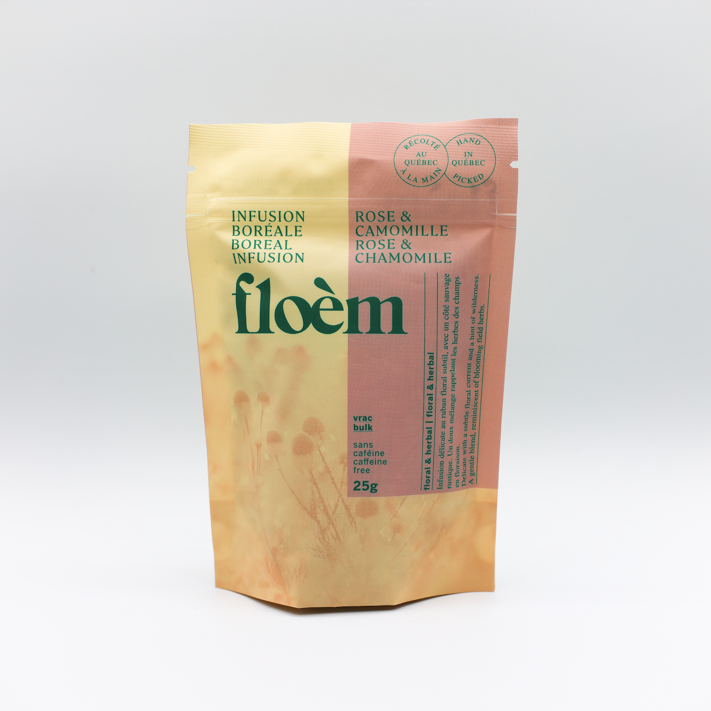 Tisane en sachets - rose, camomille & feuilles du Labrador - 10 sachets (15g) main image 1