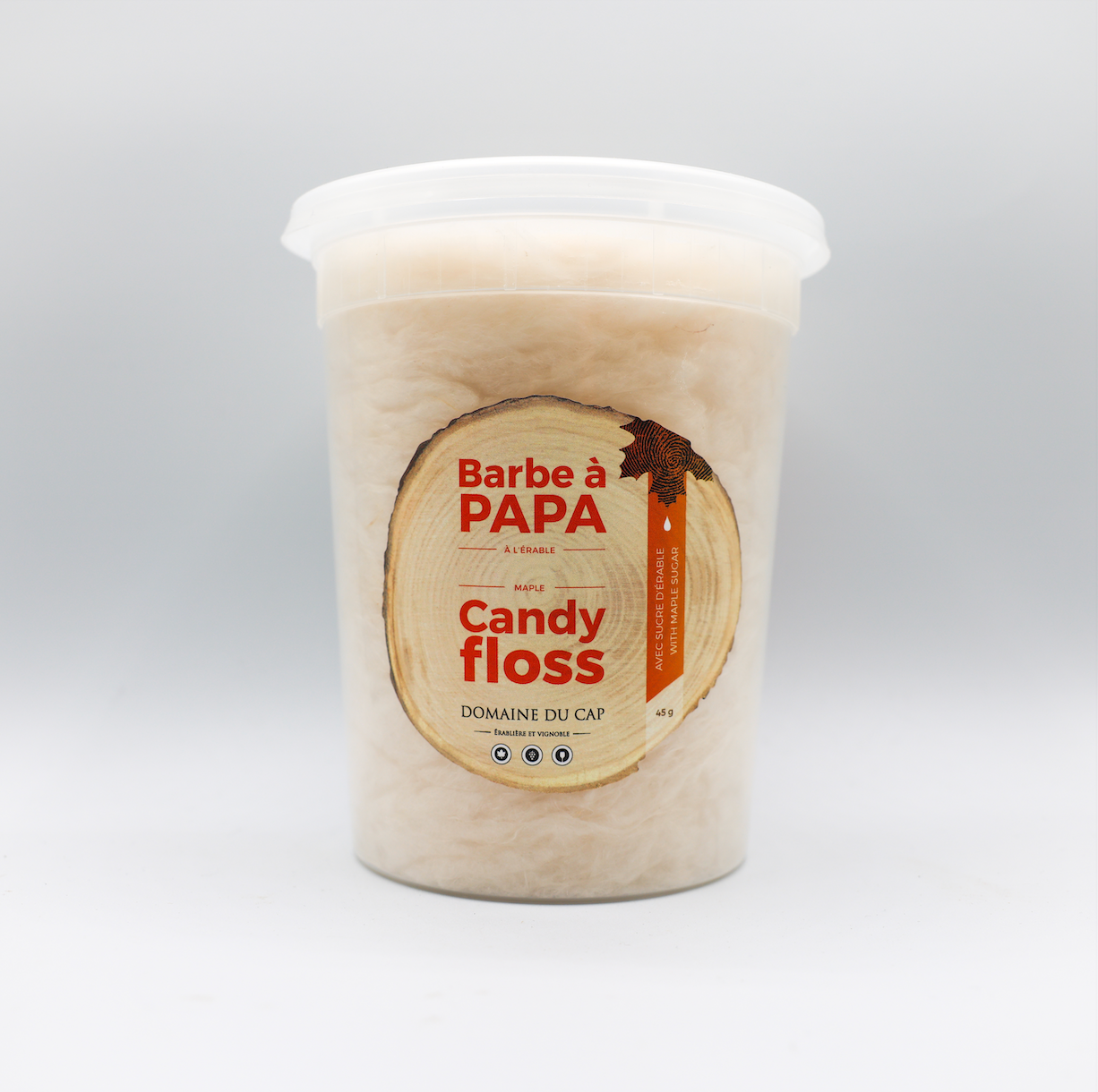 Barbe à papa à l'érable