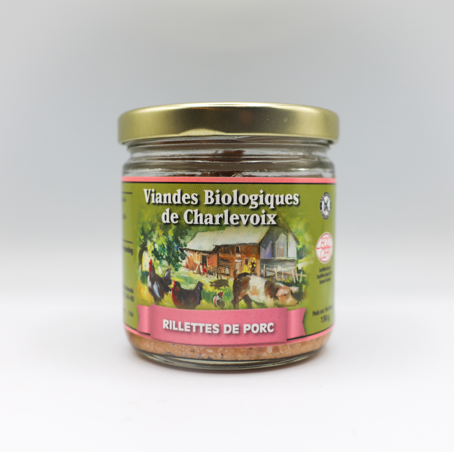 Rillettes de porc biologique