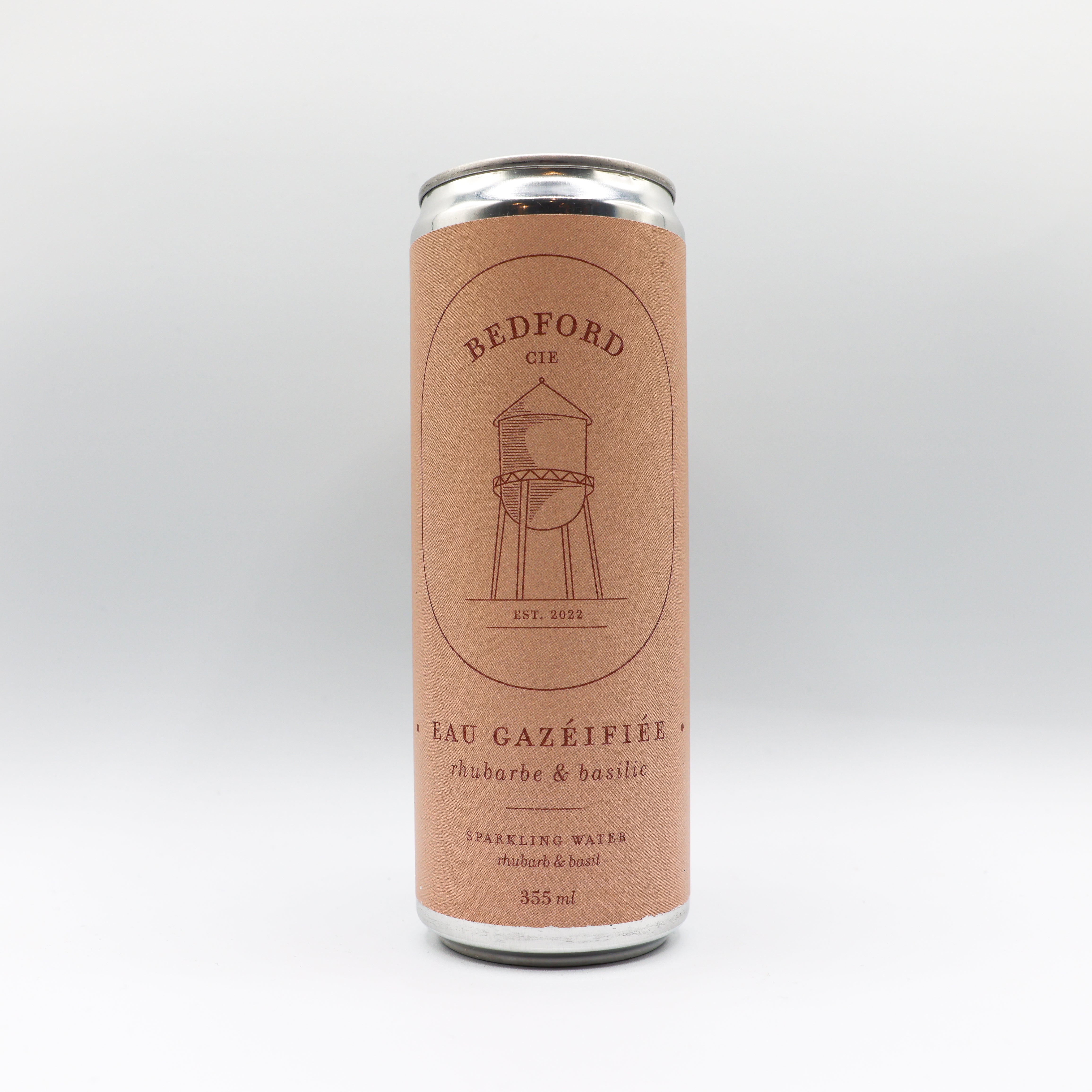 Eau gazéifiée Rhubarbe & basilic