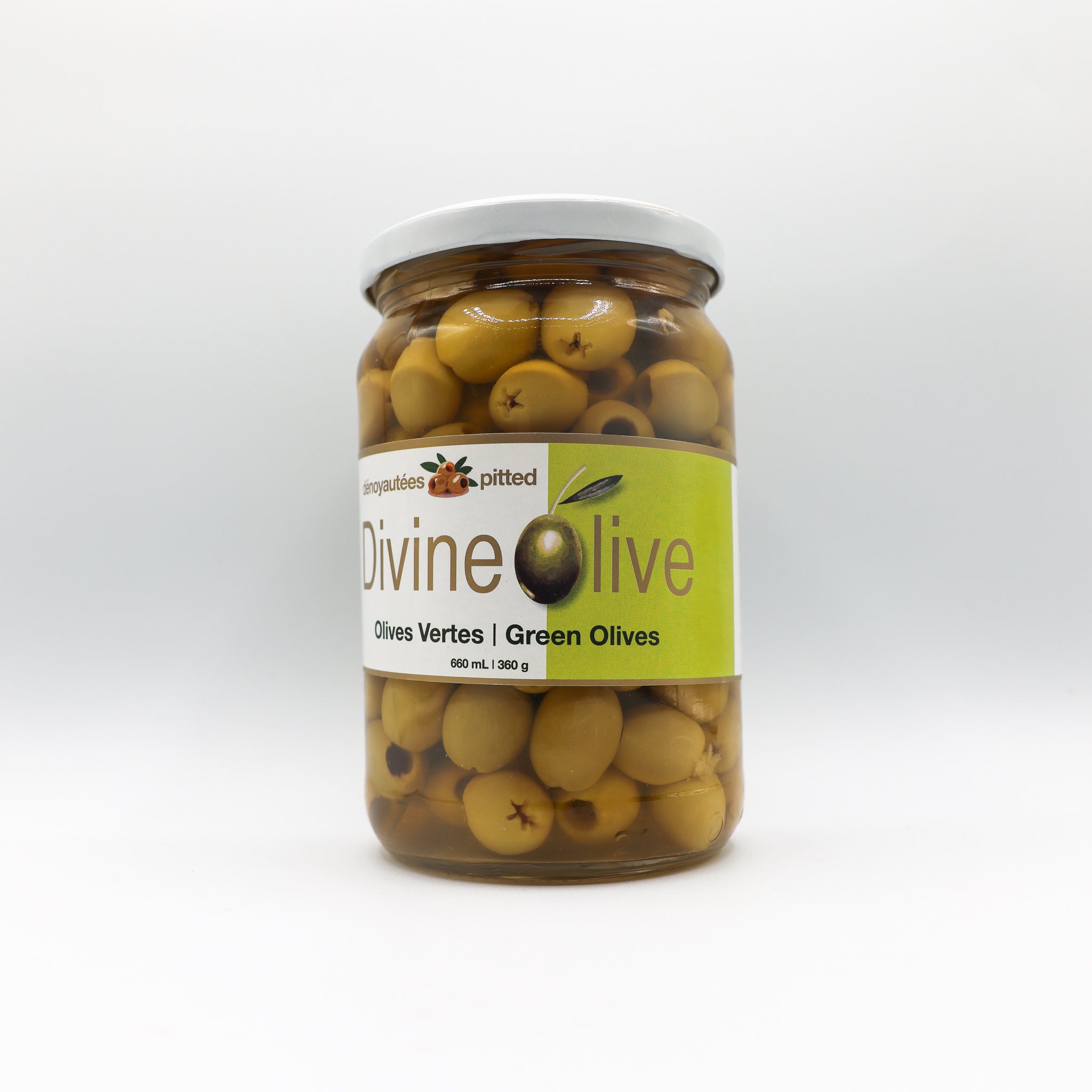 Olives vertes dénoyautées