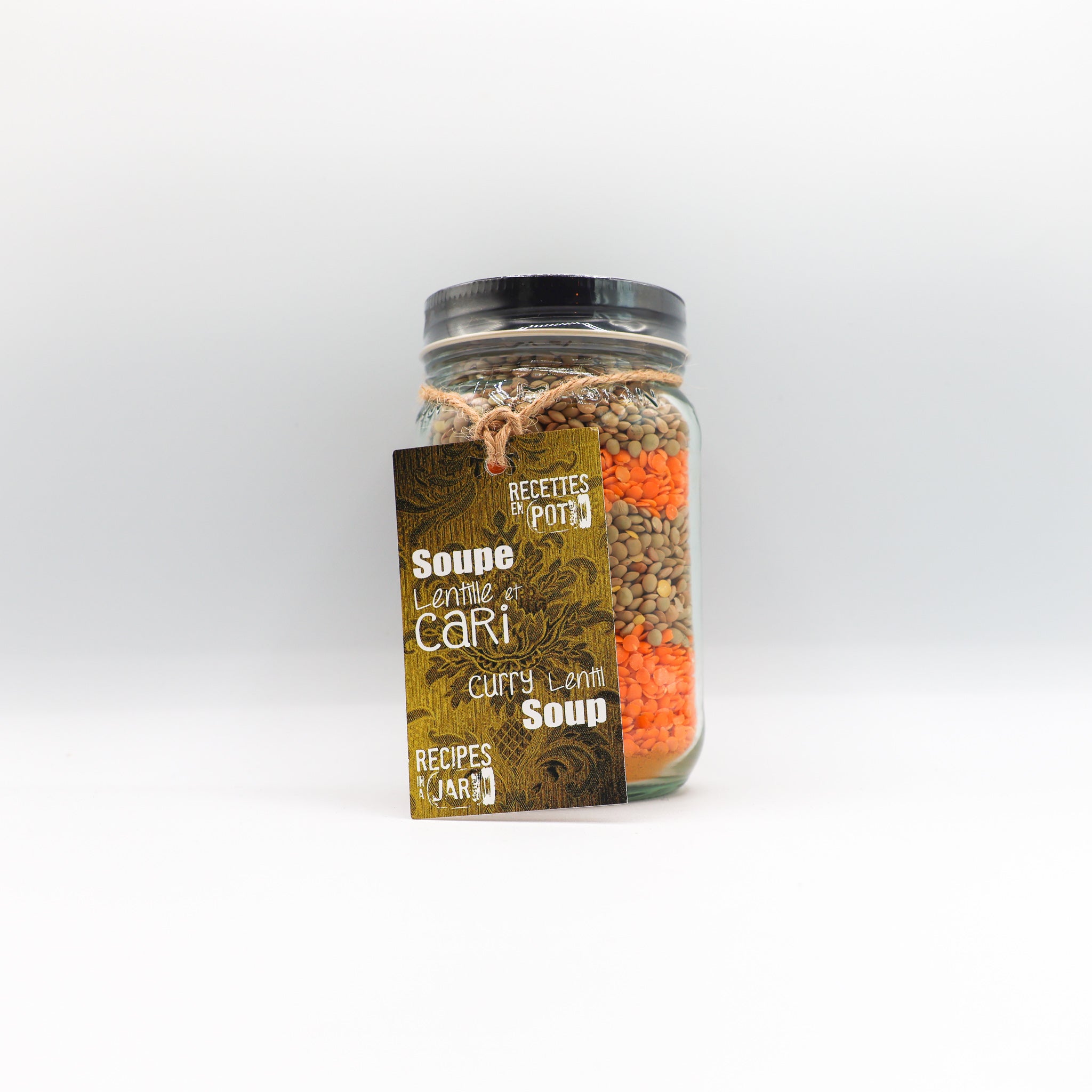 Soupe lentilles cari