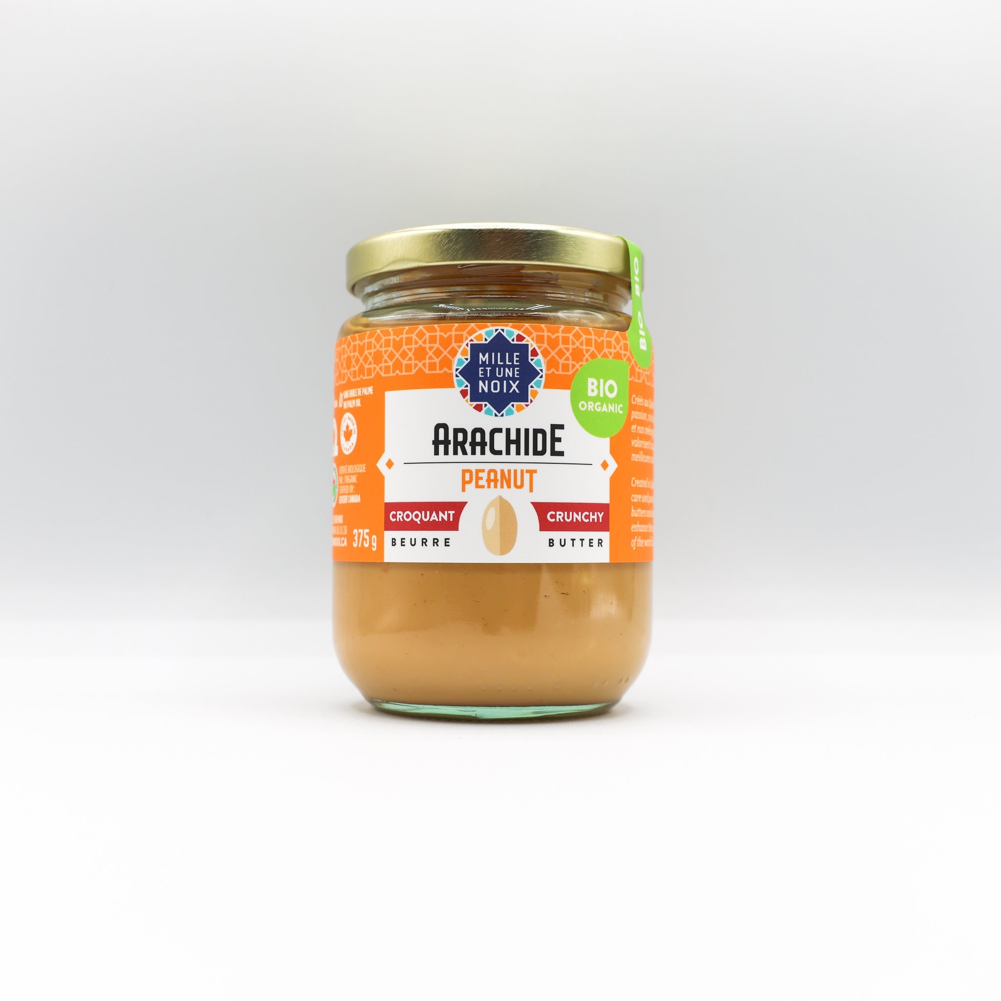 Beurre d’arachide croquant bio