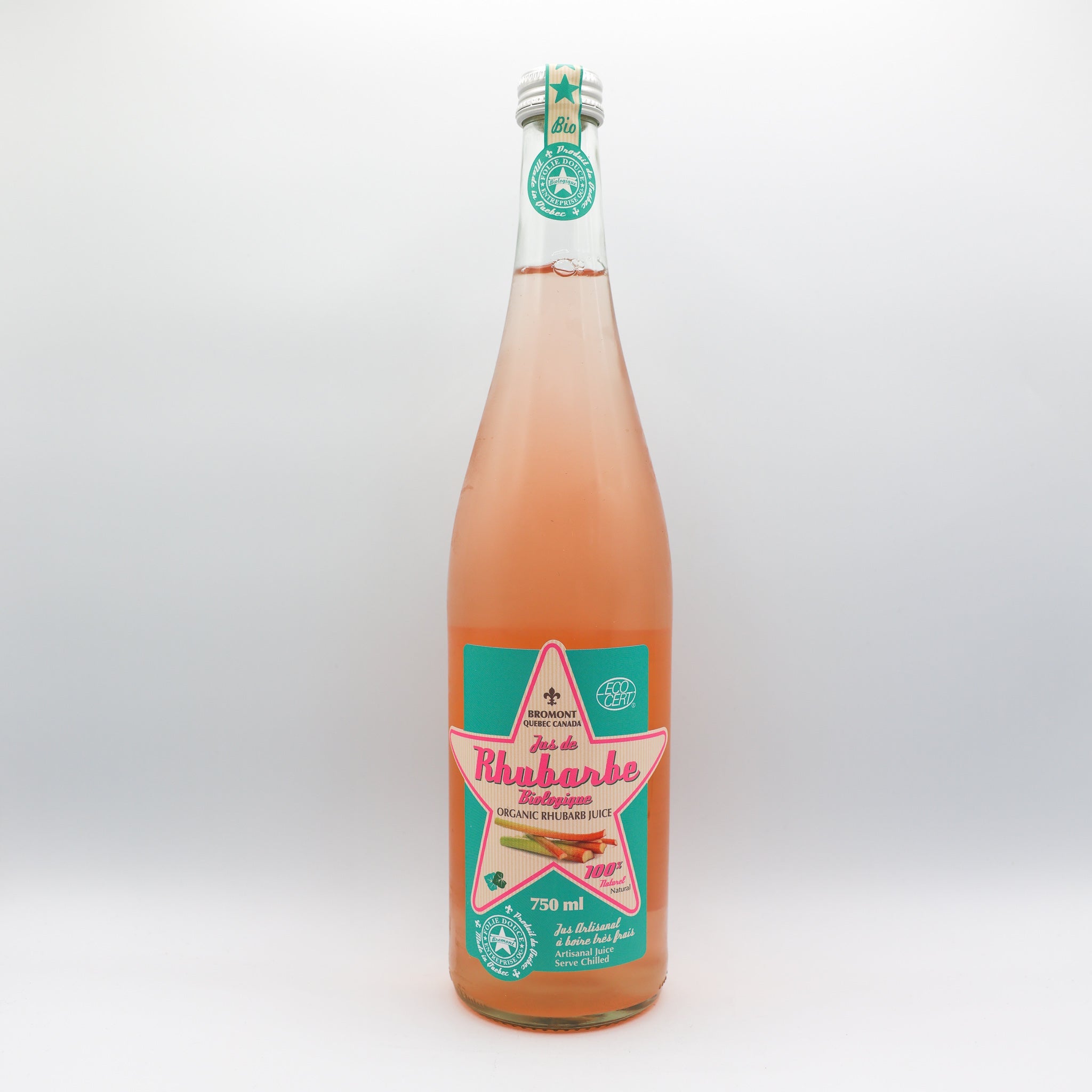 Jus de rhubarbe 750 ml