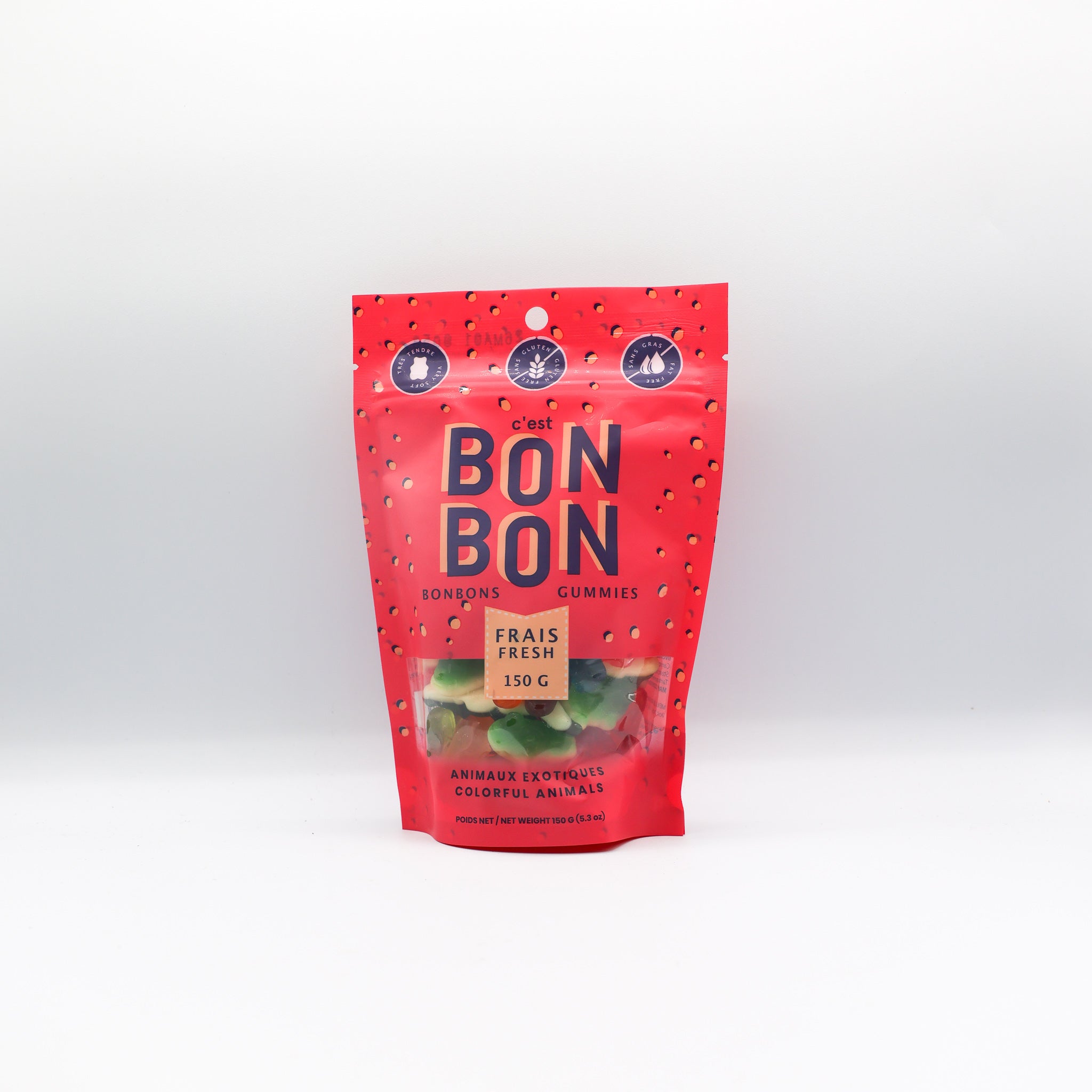 Bonbon animaux exotiques