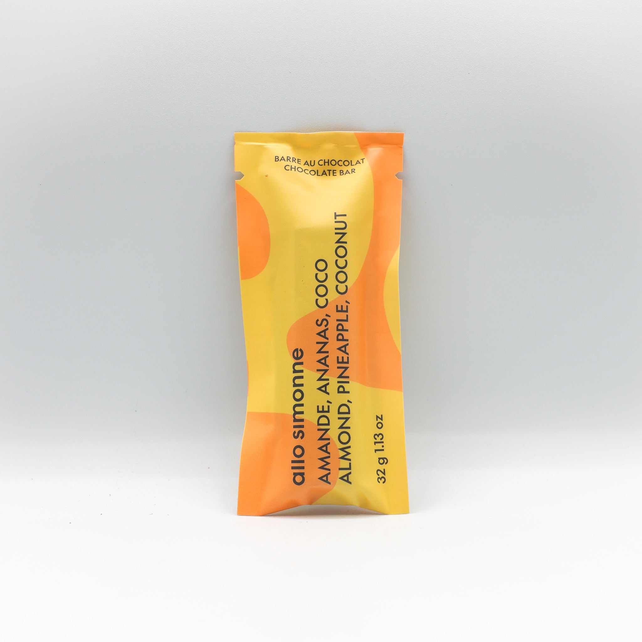 Barre au chocolat amande, ananas, coco