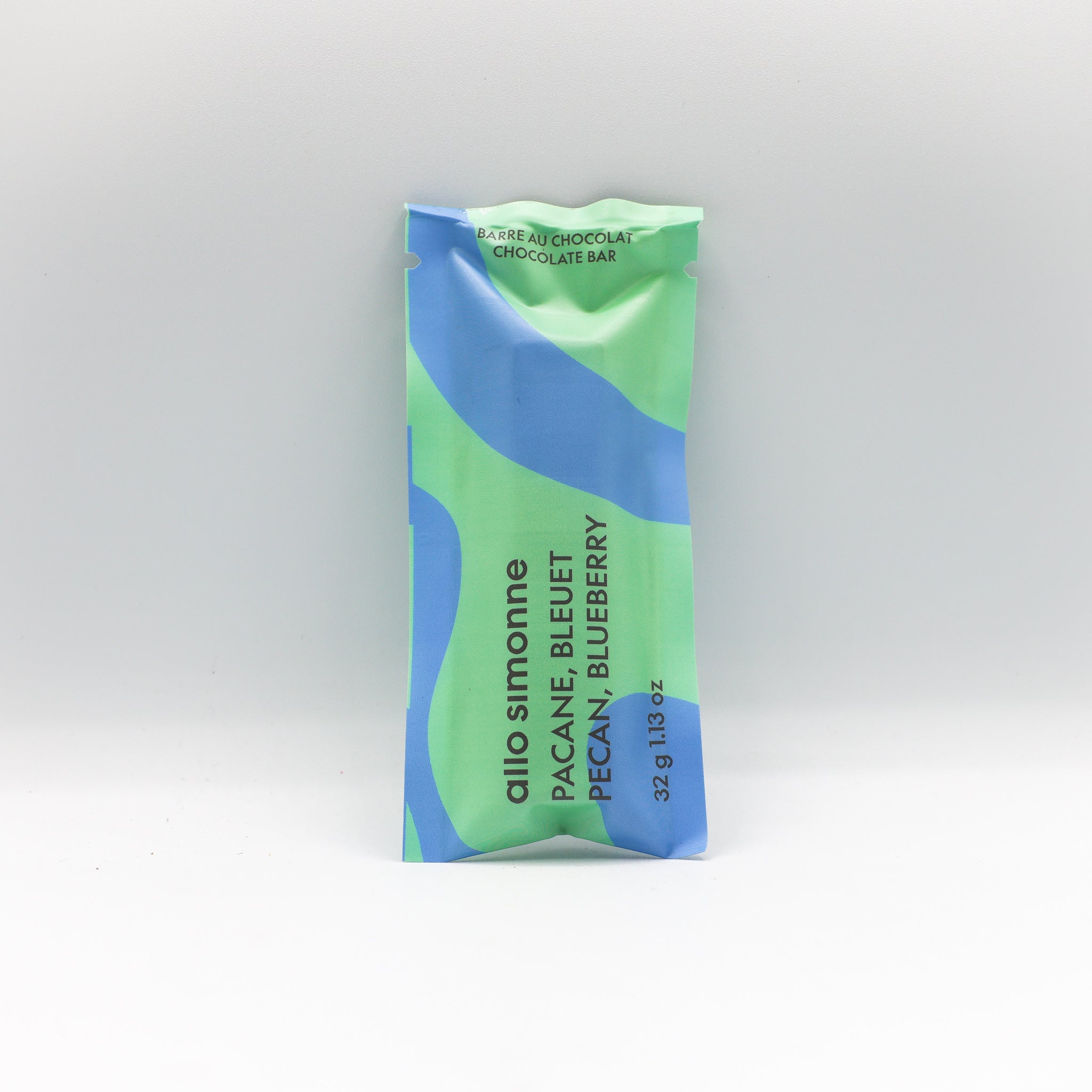 Barre au chocolat pacane, bleuet