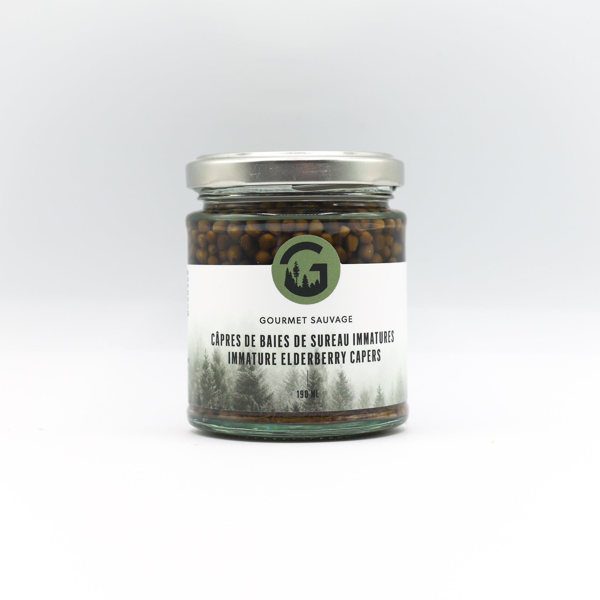 Câpres de baies de sureau immatures