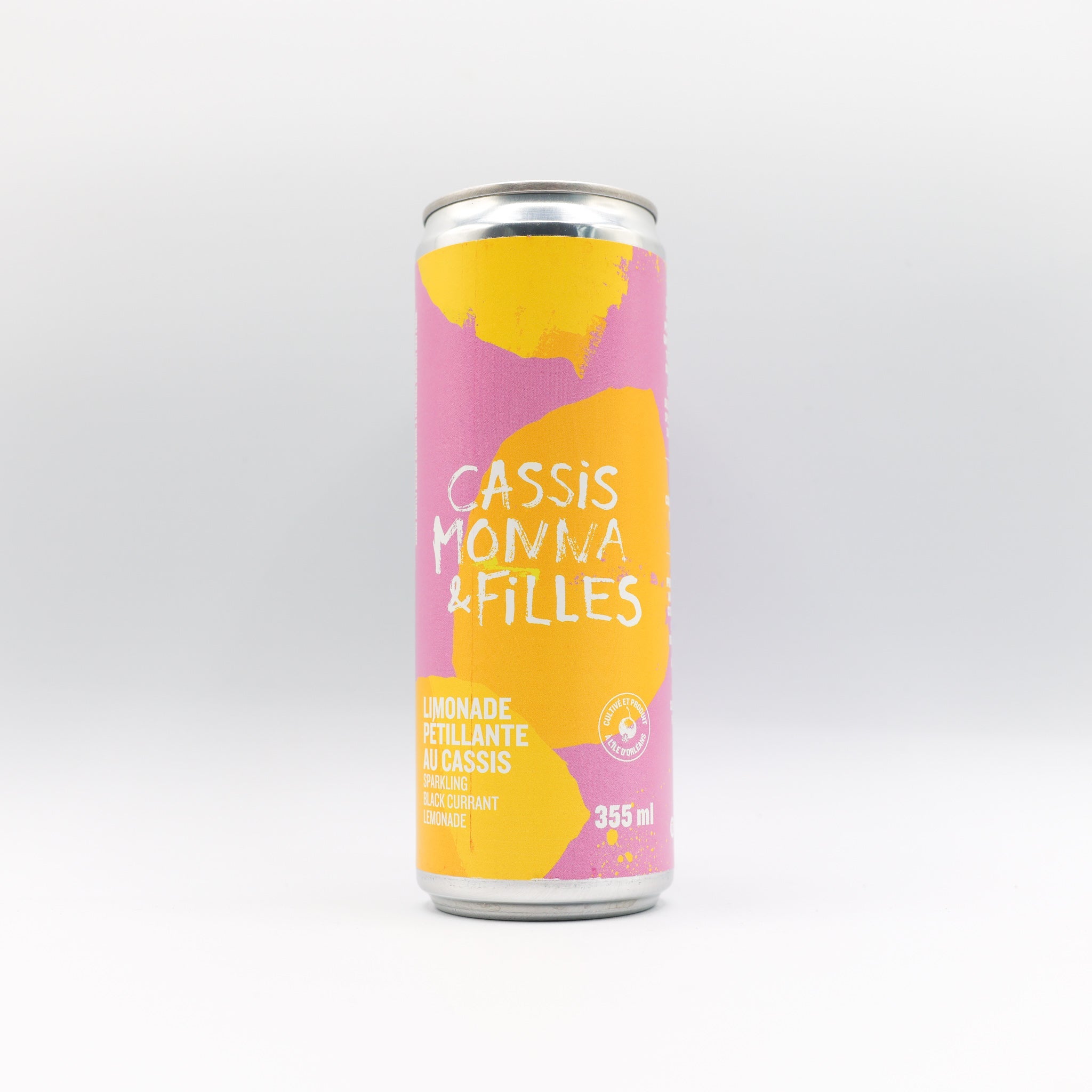 Limonade pétillante au cassis