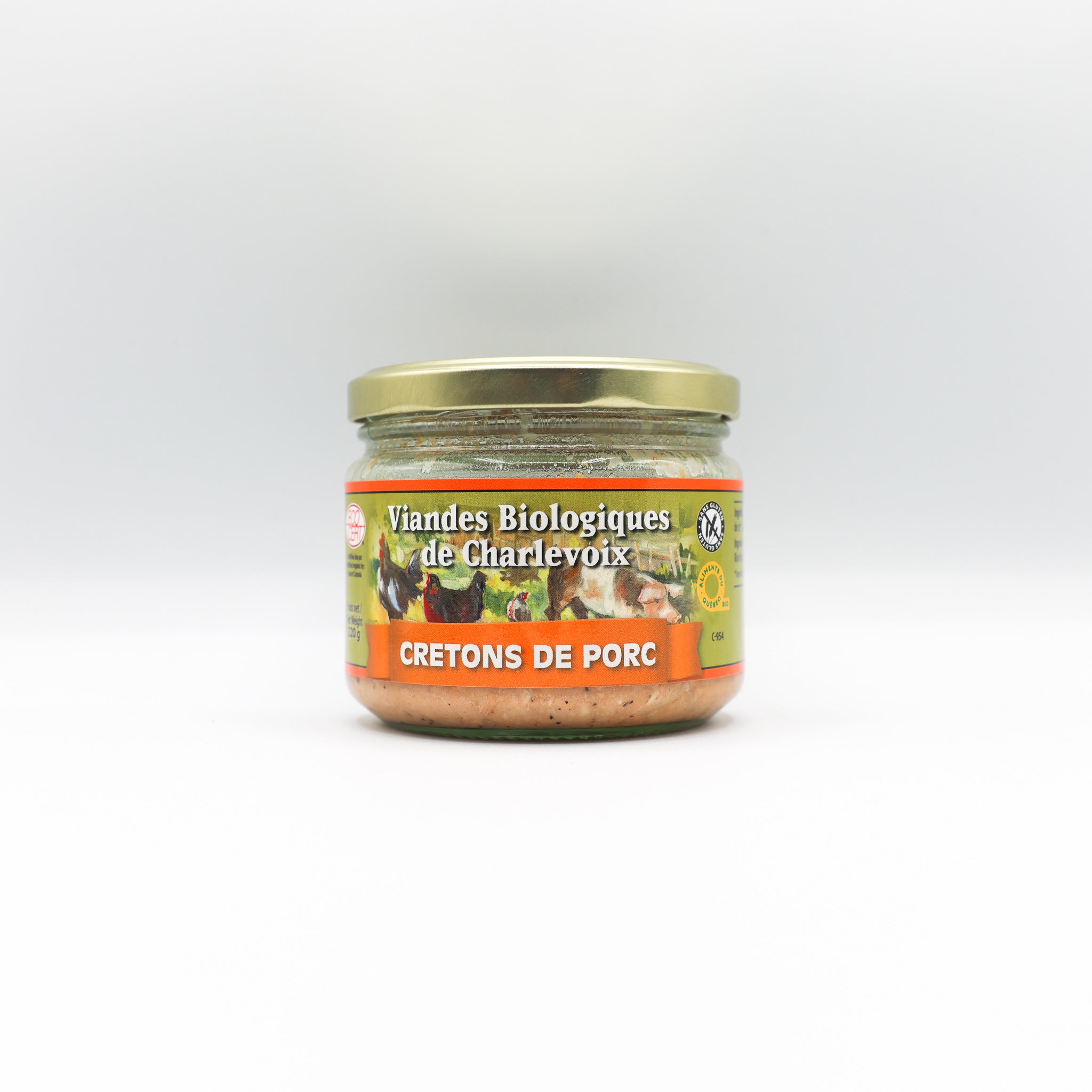 Creton de porc biologique