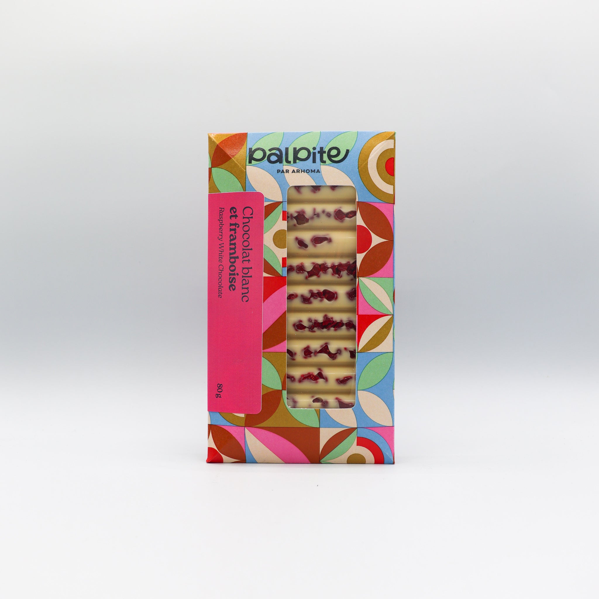 Tablette chocolat blanc et framboise
