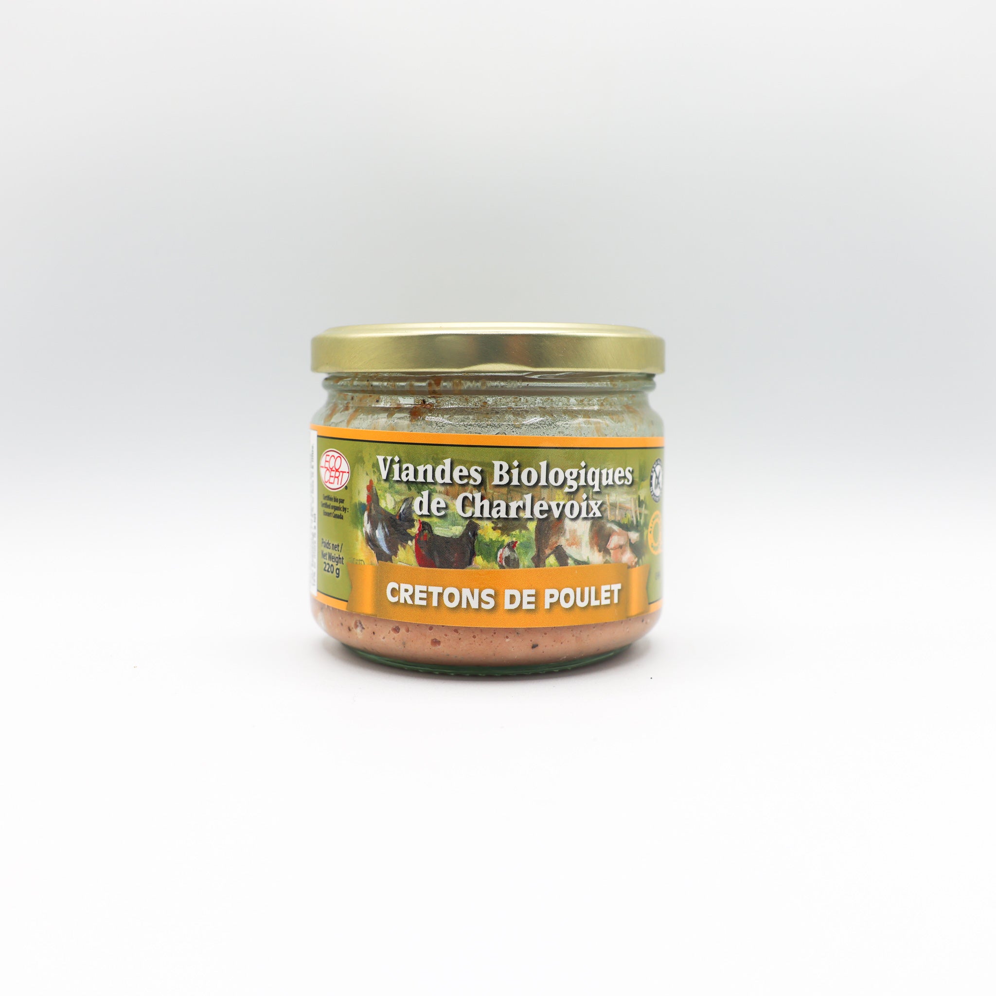 Cretons de poulet biologique