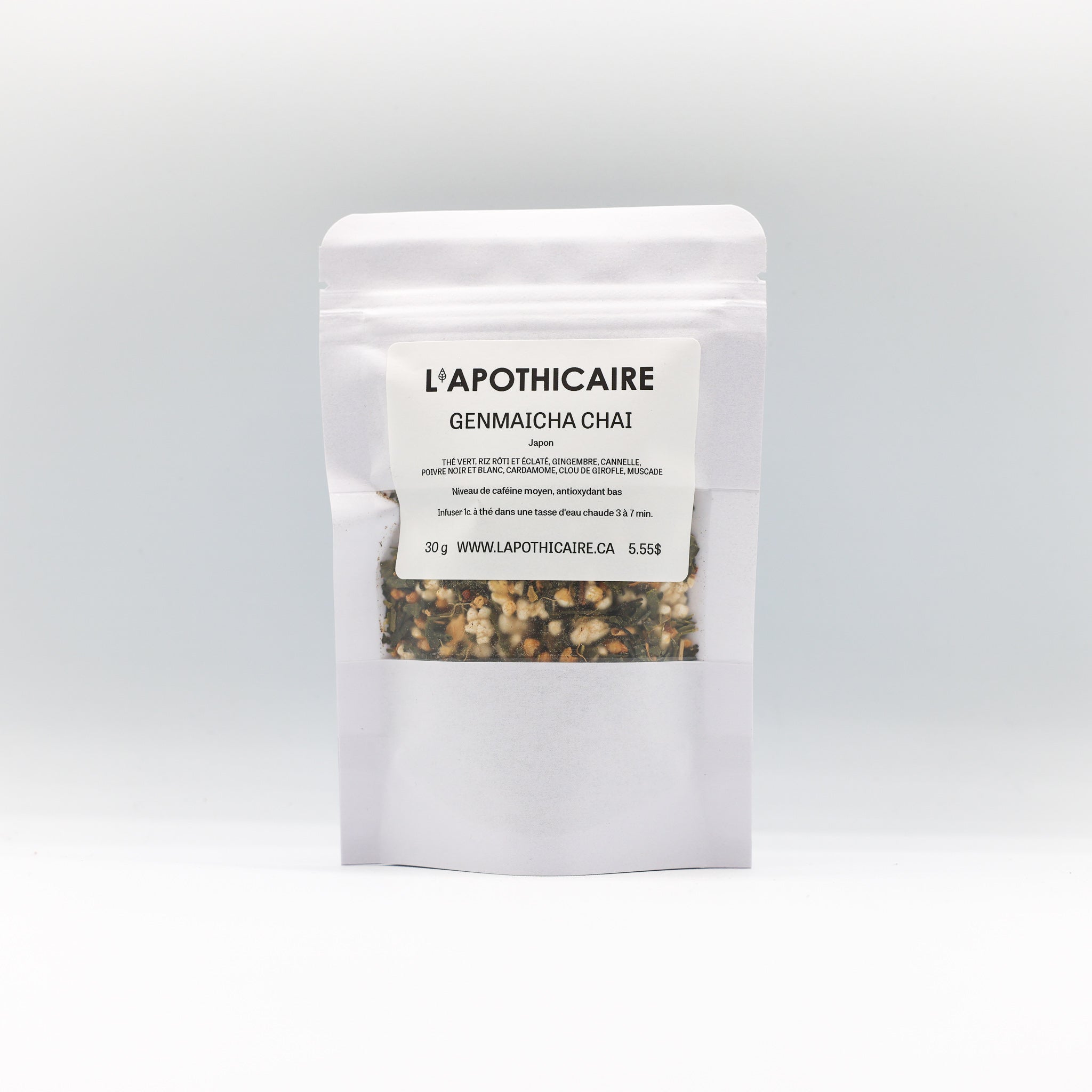 Thé vert Genmaicha Chai