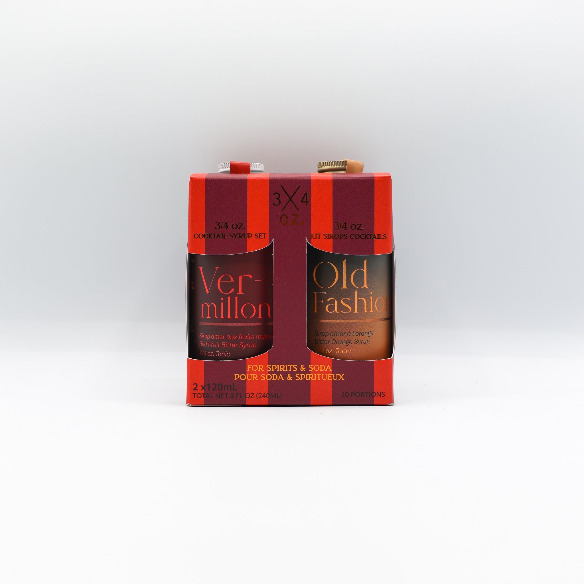 Ensemble 2 sirops cocktails - Vermillon & Old fashioned