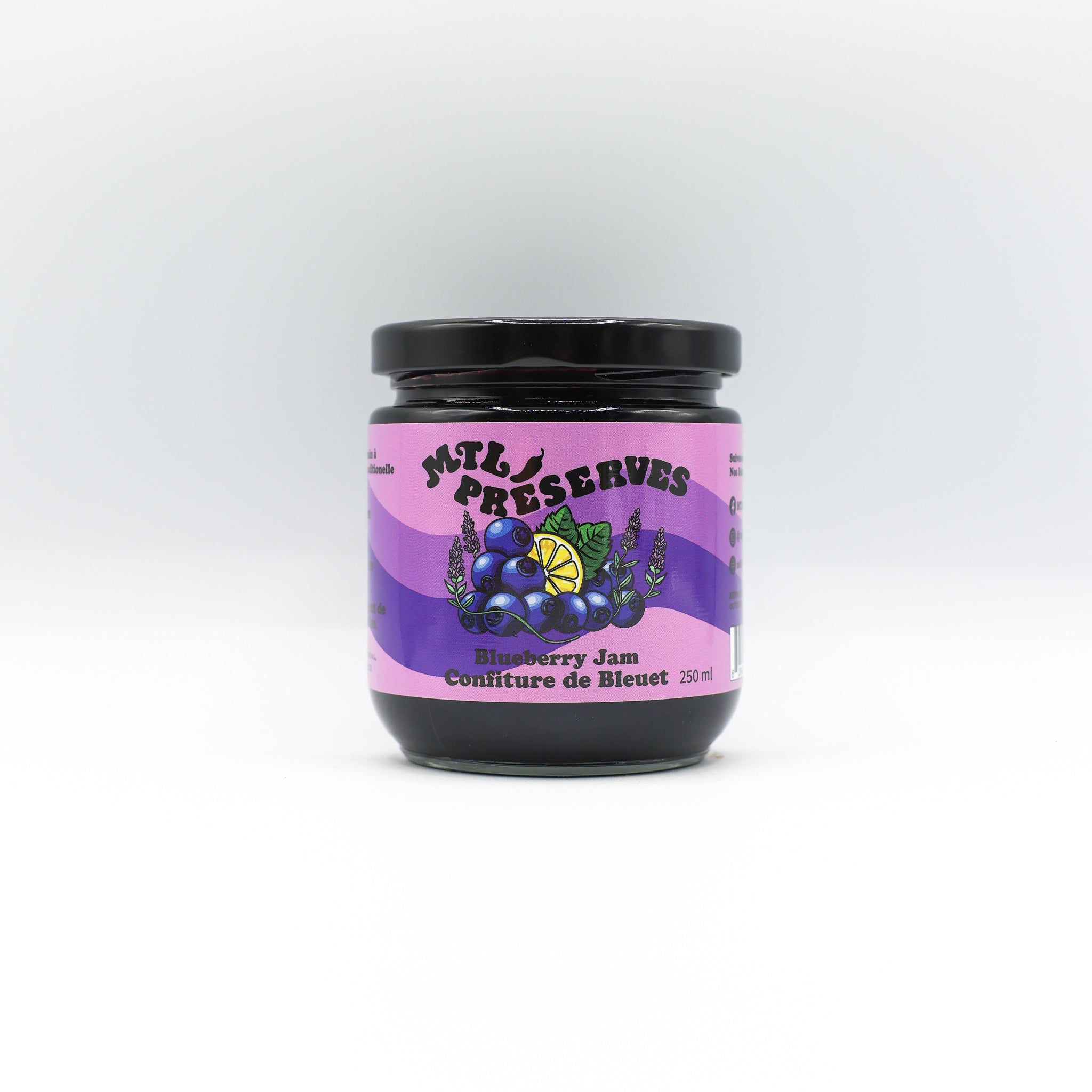 Confiture de bleuets et lavande