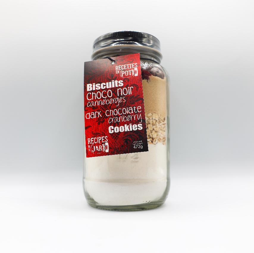 Biscuits choco noir canneberge